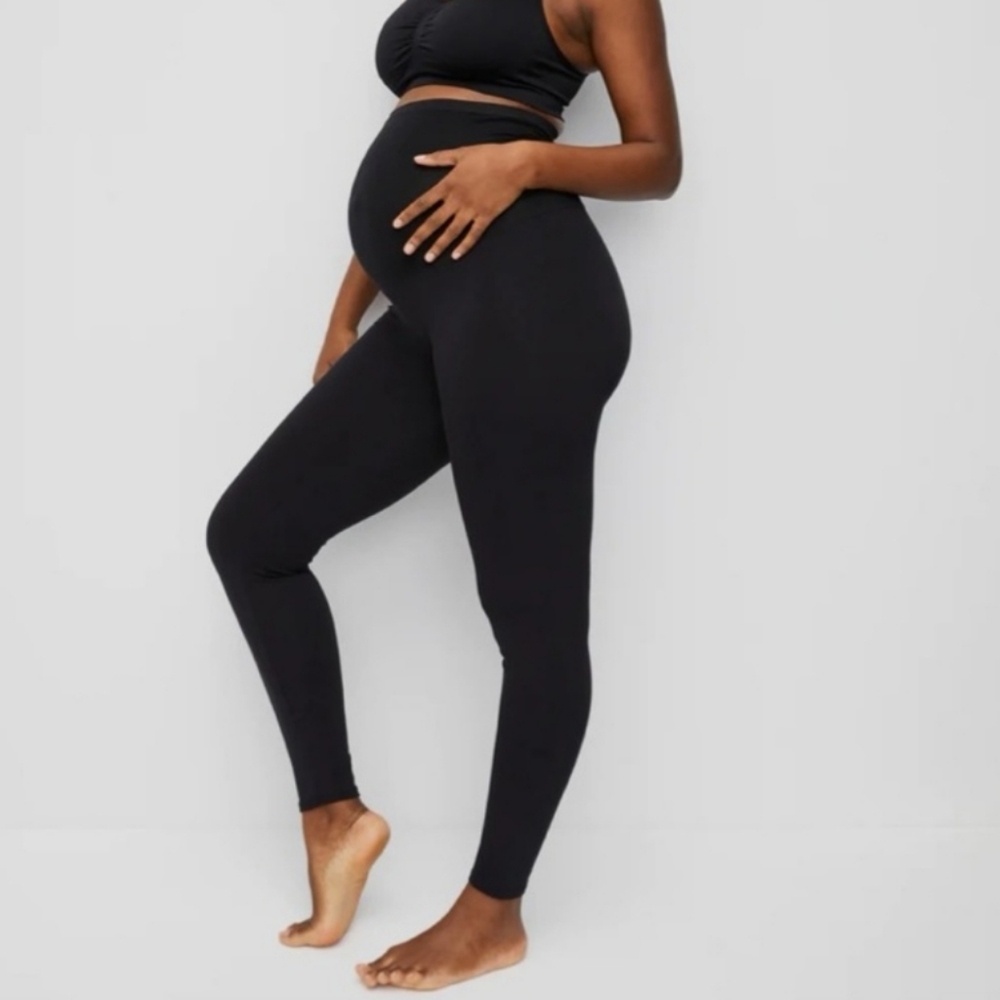 motherhood maternity essential stretch secret fit belly maternity leggings